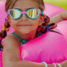 Load image into Gallery viewer, Cleo in Bella Blue Girl Kids' Swim Goggles