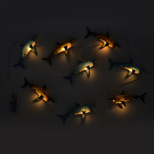 Load image into Gallery viewer, Shark Light Up Garland in Gift Box Includes 8 Sharks