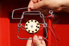 Load image into Gallery viewer, Metal Telephone Puzzle Brainteaser