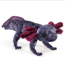 Load image into Gallery viewer, Black Axolotl Finger Puppet