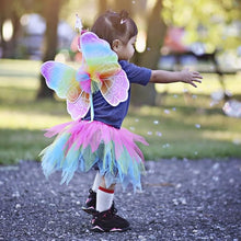 Load image into Gallery viewer, Neon Rainbow Tutu with Wings & Wand