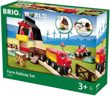 Load image into Gallery viewer, BRIO Farm Railway Playset