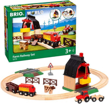 Load image into Gallery viewer, BRIO Farm Railway Playset