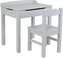 Load image into Gallery viewer, Child’s Lift-Top Desk & Chair Gray