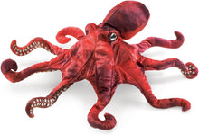 Load image into Gallery viewer, Red Octopus Hand Puppet