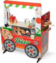 Load image into Gallery viewer, Wooden Pizza Food Truck Activity Center