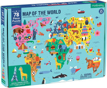 Load image into Gallery viewer, Map of The World – 78 Piece Geography Puzzle