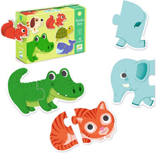 Load image into Gallery viewer, Animals Puzzle Duo