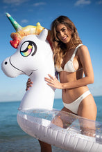 Load image into Gallery viewer, Unicorn Glitter Pool Float with Drink Holder