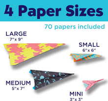 Load image into Gallery viewer, Stunt Squadron Neon Glow Paper Airplane Kit