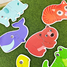 Load image into Gallery viewer, Animals Puzzle Duo