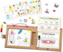 Load image into Gallery viewer, Play, Draw, Create Reusable Drawing & Magnet Kit – Princesses