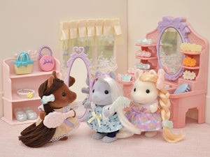 Calico Critters Bella,Giselle Pony Friends Set