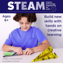 Load image into Gallery viewer, Stunt Squadron Neon Glow Paper Airplane Kit