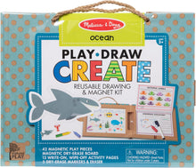 Load image into Gallery viewer, Play, Draw, Create Reusable Drawing & Magnet Kit – Ocean