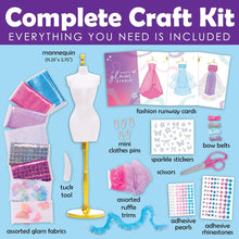 Load image into Gallery viewer, Designed by You Glam Studio: Girls' Fashion Designer Craft Kit
