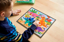 Load image into Gallery viewer, Mighty Dinosaurs – 12 Piece Puzzle with Reusable Zipper Pouch