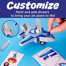Load image into Gallery viewer, Buildeez! Easy Wooden Model Set: Jet Plane Ace
