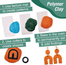Load image into Gallery viewer, Texture Clay Earring Making Kit