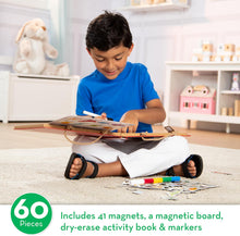 Load image into Gallery viewer, Play, Draw, Create Reusable Drawing & Magnet Kit – Dinosaurs