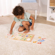 Load image into Gallery viewer, Lift & See Numbers Wooden Peg Puzzle