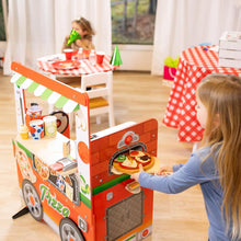 Load image into Gallery viewer, Wooden Pizza Food Truck Activity Center
