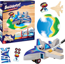 Load image into Gallery viewer, Buildeez! Easy Wooden Model Set: Jet Plane Ace