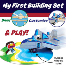 Load image into Gallery viewer, Buildeez! Easy Wooden Model Set: Jet Plane Ace
