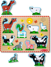 Load image into Gallery viewer, Farm Animals Sound Puzzle