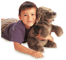 Load image into Gallery viewer, Folkmanis Sitting Dog Puppet