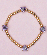 Load image into Gallery viewer, Boutique Chic Amethyst Love Bracelet