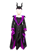 Load image into Gallery viewer, Villain Princess Dress with headband