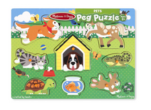 Load image into Gallery viewer, Pets Wooden Peg Puzzle