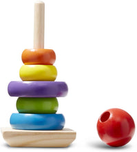 Load image into Gallery viewer, Rainbow Stacker Wooden Ring