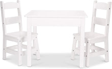 Load image into Gallery viewer, Wooden Table & Chairs 3-Piece Set