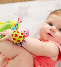 Load image into Gallery viewer, Gardenbug Footfinder and Wrist Rattle Toy Set