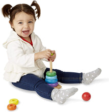 Load image into Gallery viewer, Rainbow Stacker Wooden Ring