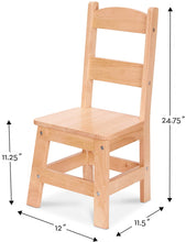 Load image into Gallery viewer, Wooden Table & Chairs 3-Piece Set