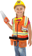 Load image into Gallery viewer, Construction Worker Role Play Costume Dress-Up Set