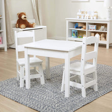 Load image into Gallery viewer, Wooden Table & Chairs 3-Piece Set