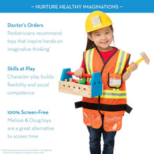 Load image into Gallery viewer, Construction Worker Role Play Costume Dress-Up Set
