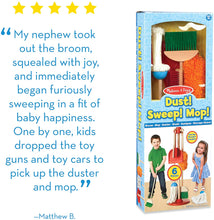 Load image into Gallery viewer, Dust! Sweep! Mop! 6-Piece Pretend Play Set
