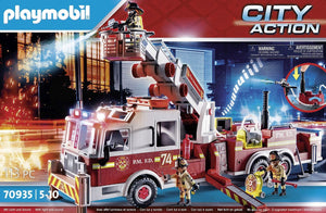 Playmobil Rescue Vehicles: Fire Engine with Tower Ladder
