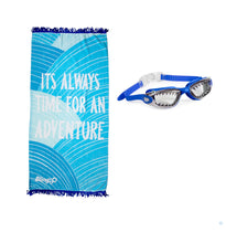 Load image into Gallery viewer, Blue Currents Beach Towel