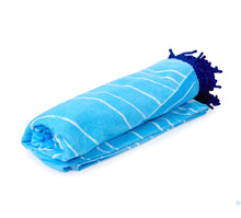 Load image into Gallery viewer, Blue Currents Beach Towel