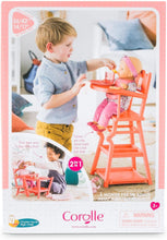 Load image into Gallery viewer, Mon Grand Poupon High Chair - 2-in-1 Design fits 14" and 17" Baby Dolls