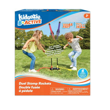 Load image into Gallery viewer, Dual Rocket Launher Outdoor Play Set 6 Foam Rockets