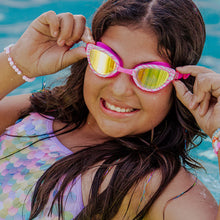 Load image into Gallery viewer, Cleo in Pink Pallas Girl Kids' Swim Goggles
