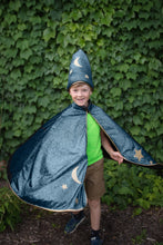 Load image into Gallery viewer, Starry Night Wizard Cape &amp; Hat

