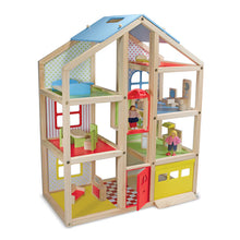 Load image into Gallery viewer, Wooden Hi-Rise Dollhouse
